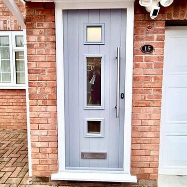 Solidor composite door in Lavender