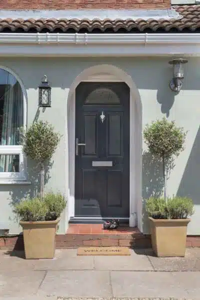 Arch glazing residential door