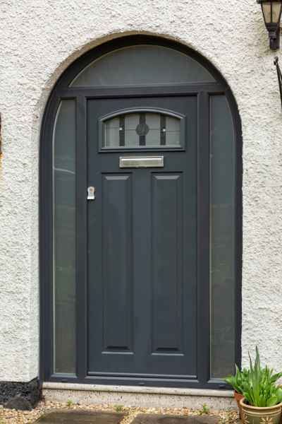 Black residential doors