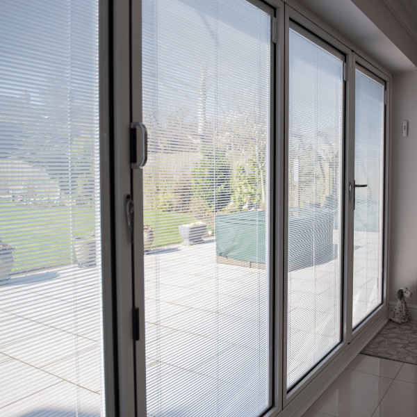 opal heritage bifold doors with integral blinds