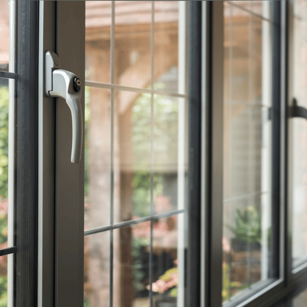 Window handles on Origin aluminium windows