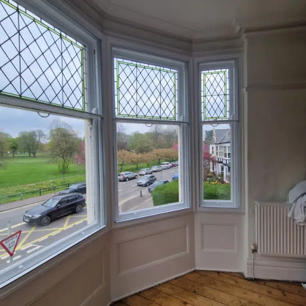 old timber sash windows with secondary glazing