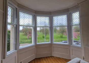 secondary glazing on stained glass windows