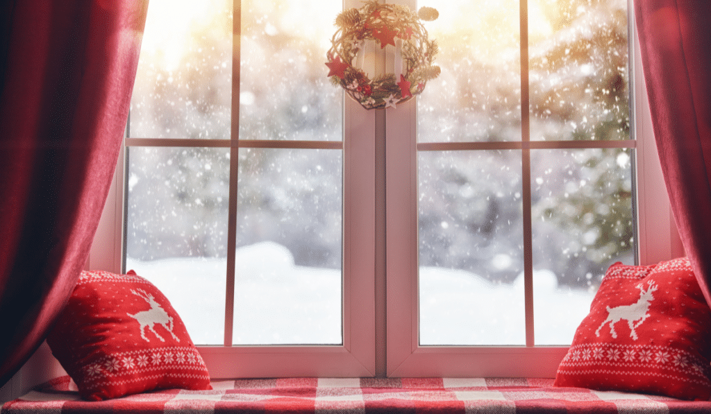 winter window scene